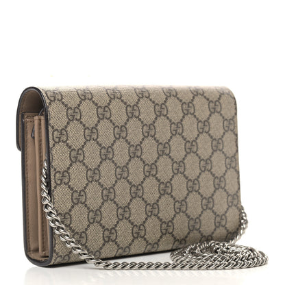 Gucci GG Supreme Monogram Mini Dionysus Chain Wallet Beige Taupe 3 of 11