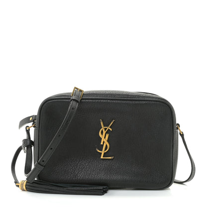 Saint Laurent Lambskin Monogram Small Lou Camera Bag Black 1 of 13