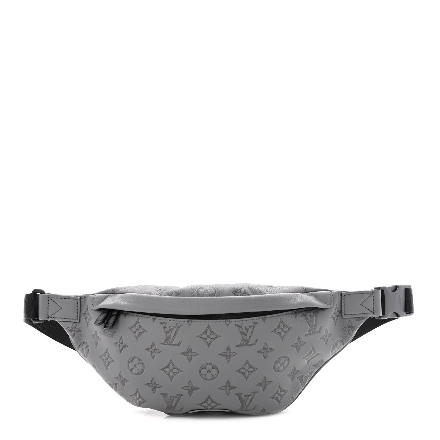 Louis Vuitton Calfskin Monogram Shadow Discovery Bumbag PM Gray 1 of 10
