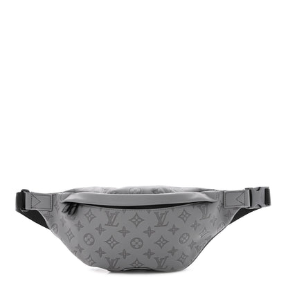 Louis Vuitton Calfskin Monogram Shadow Discovery Bumbag PM Gray 1 of 10
