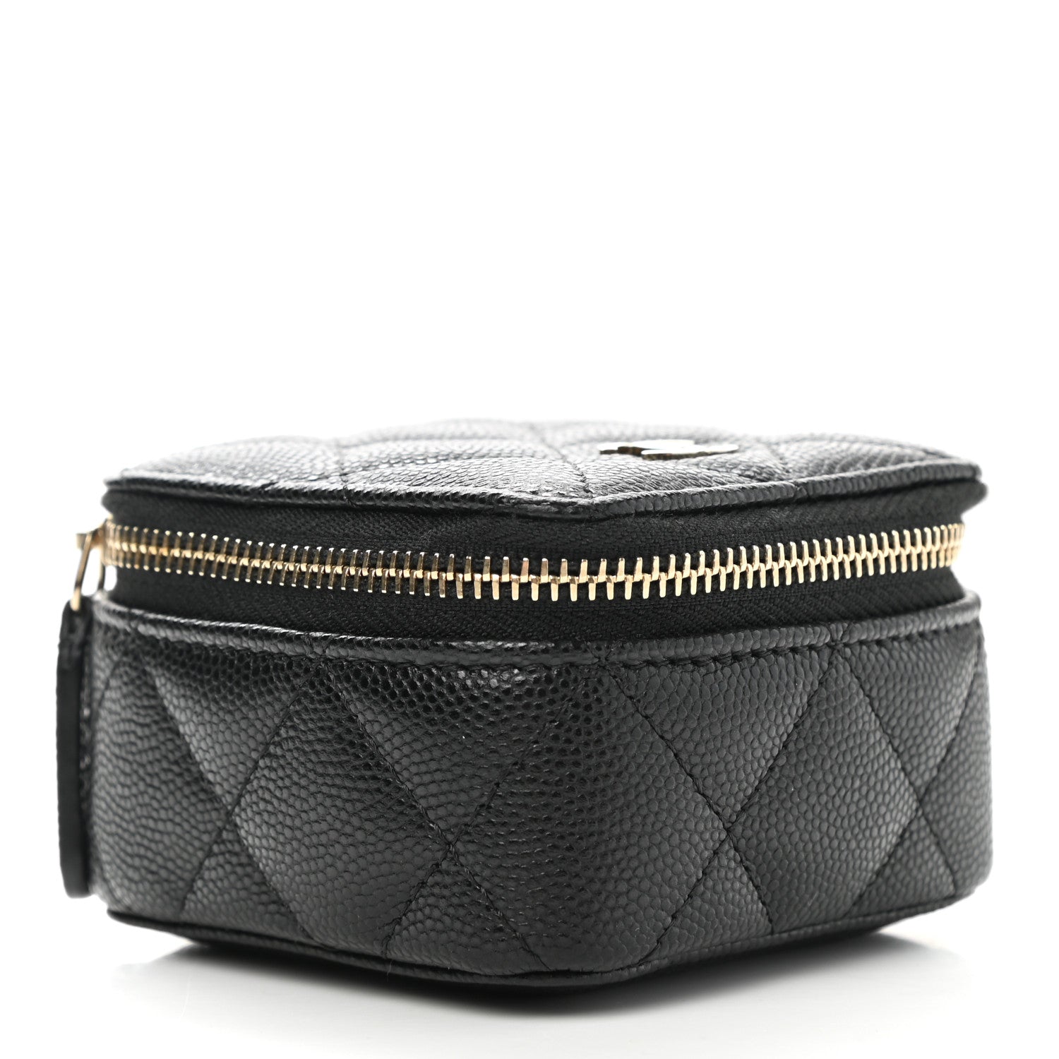 Chanel Caviar Quilted Jewelry Travel Case Black 4 of 8