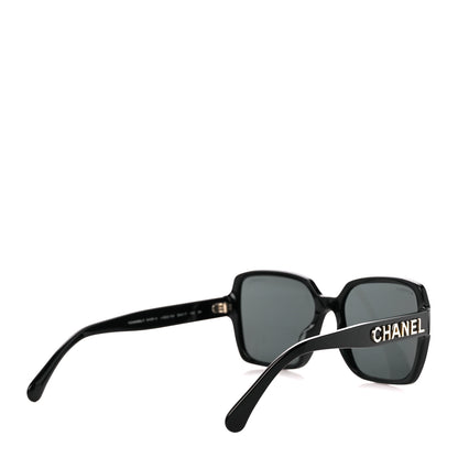 Chanel Acetate Square Sunglasses 5408-A Black 4 of 8