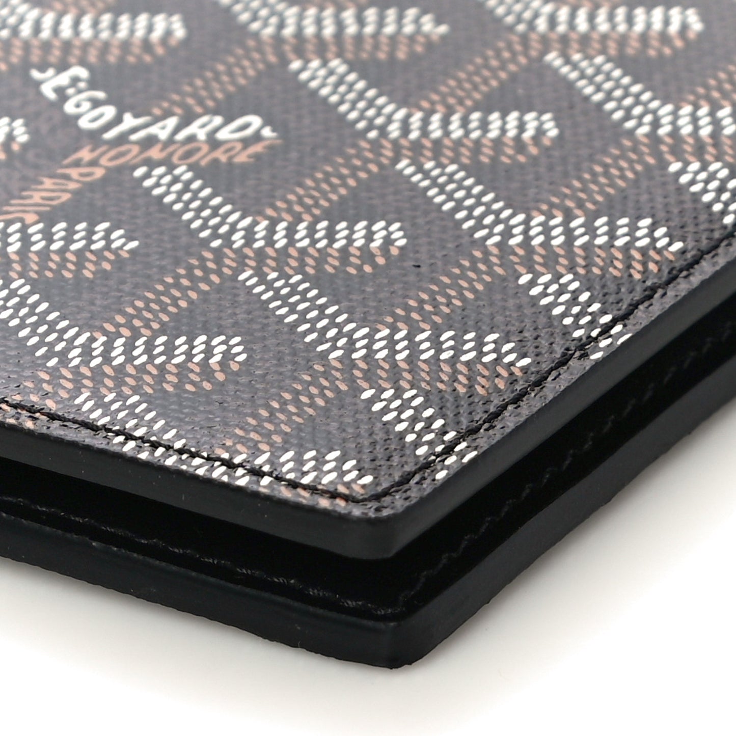 Goyardine Long Bi-Fold Wallet Black