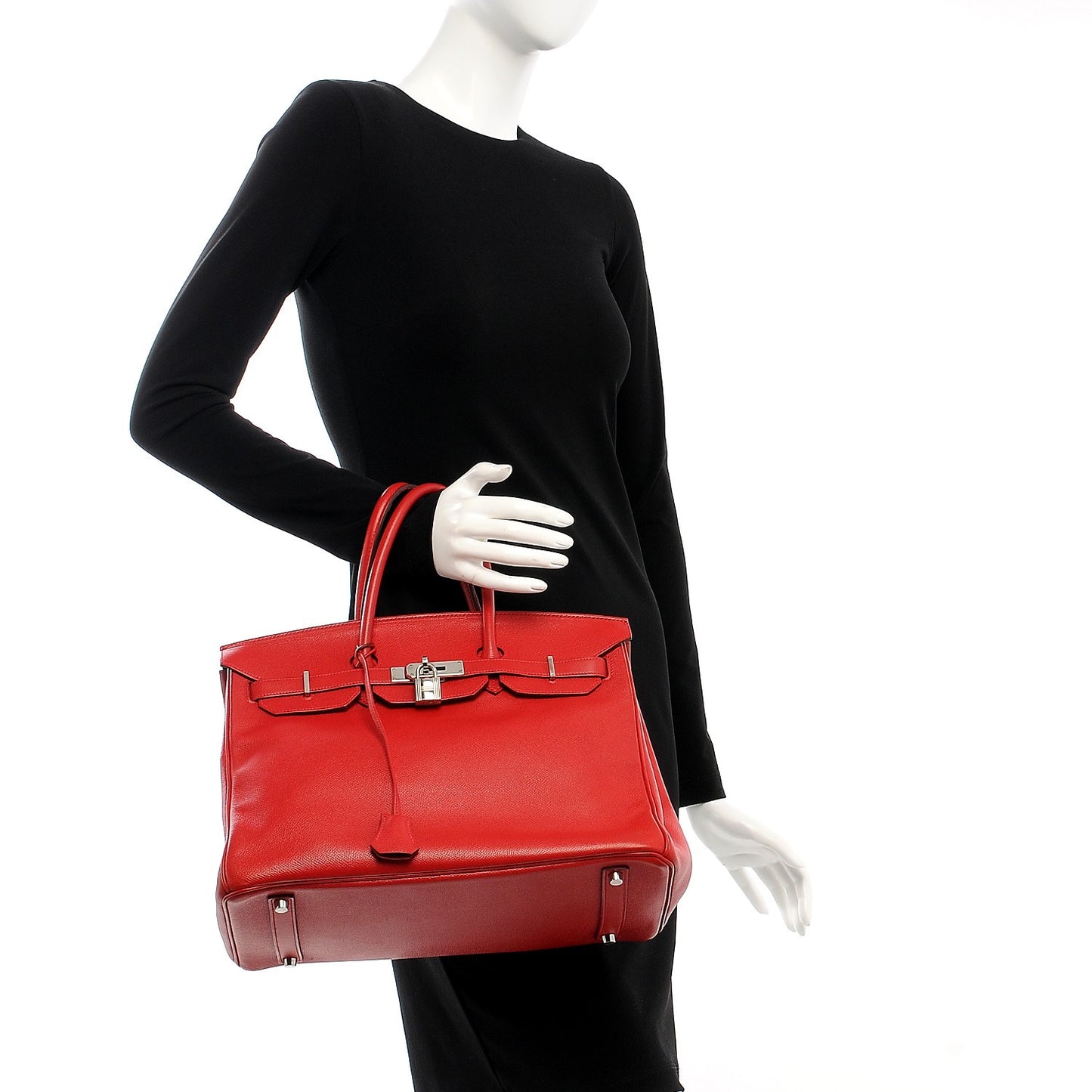Epsom Birkin 35 Rouge Casaque