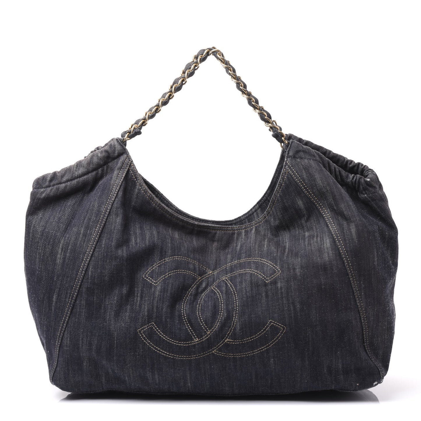 Denim XL Coco Cabas Tote Dark Blue