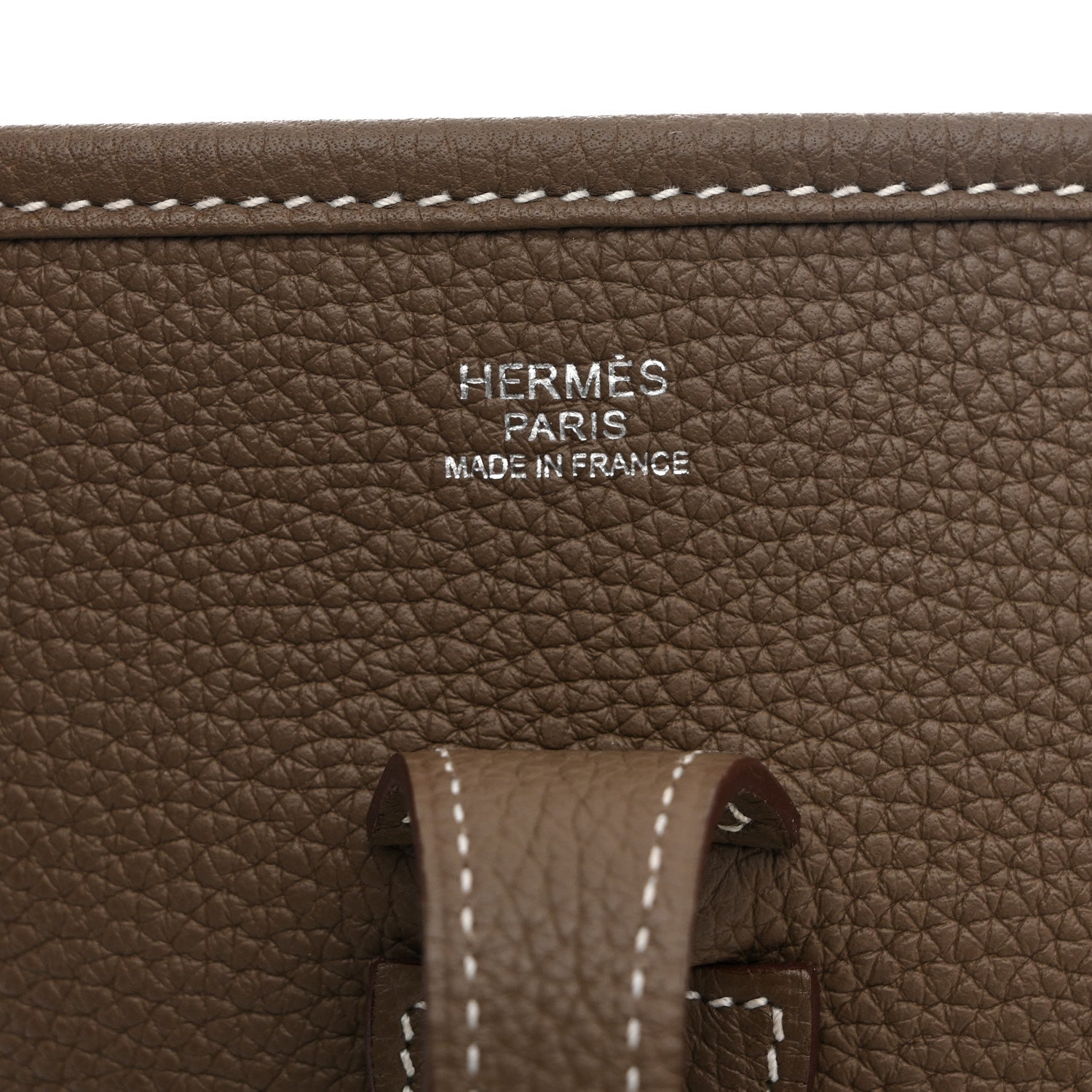 Hermes Taurillon Clemence Evelyne III PM Etoupe 6 of 11
