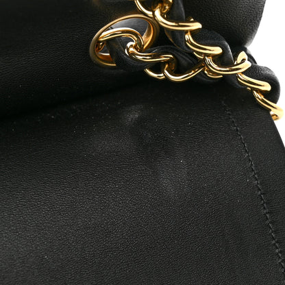 Chanel Lambskin Quilted Medium Double Flap Black 11 of 11