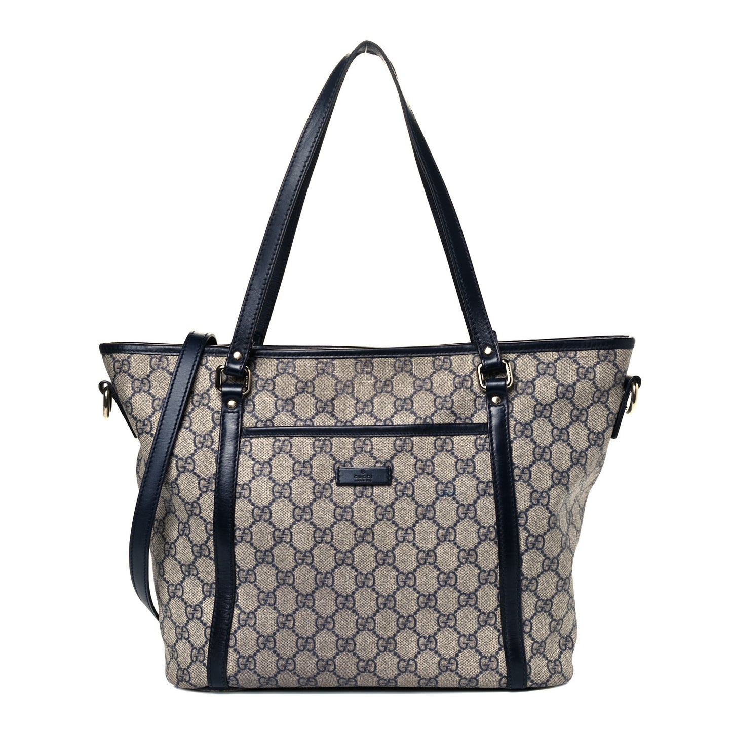 GG Supreme Monogram Medium Joy Tote Navy