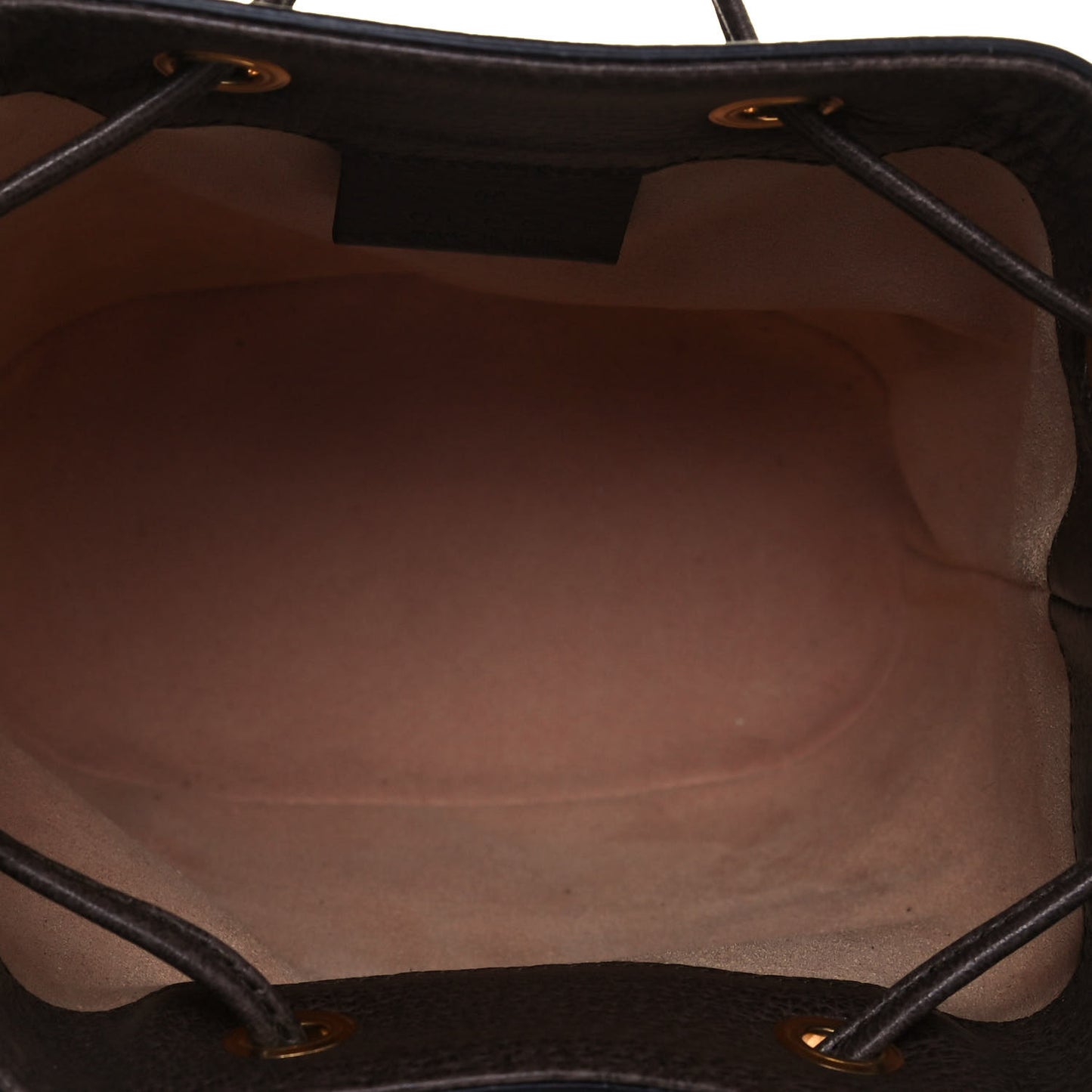 GG Supreme Monogram Web Mini Ophidia Bucket Bag Brown