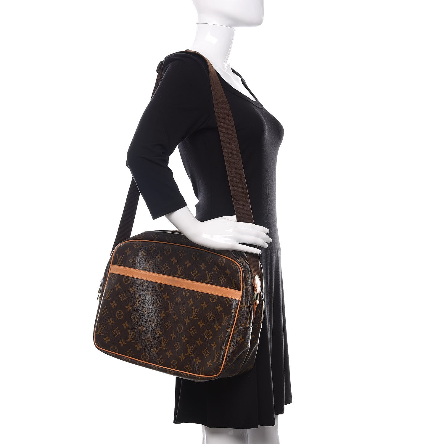 Louis Vuitton Monogram Reporter GM 2 of 12