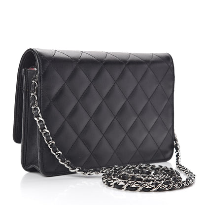 Chanel Calfskin Quilted Cambon Wallet On Chain WOC Black 3 of 11