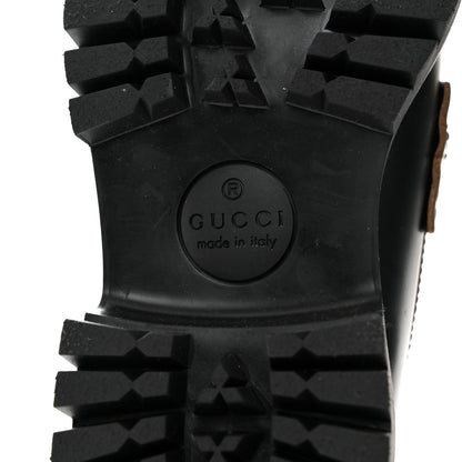 Gucci Cordovan Lux Womens Harald Horsebit 25mm Platform Loafers 35.5 Black 6 of 9