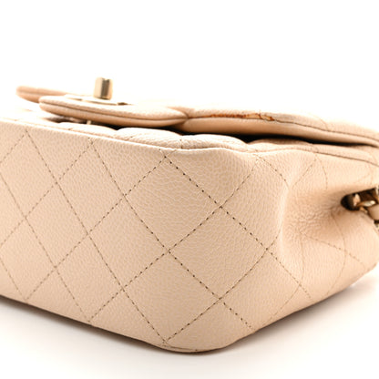 Chanel Caviar Quilted Mini Square Flap Beige 10 of 12