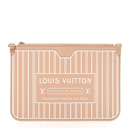 Louis Vuitton Calfskin Neverfull Inside Out MM Pochette Dune Hazelnut 1 of 6