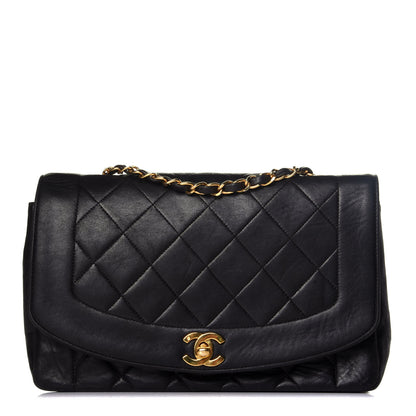 Chanel Lambskin Quilted Medium Single Flap Black 1 of 9