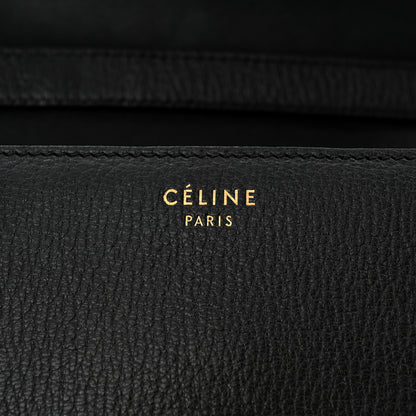 Celine Goatskin Medium Classic Box Flap Bag Black 6 of 11