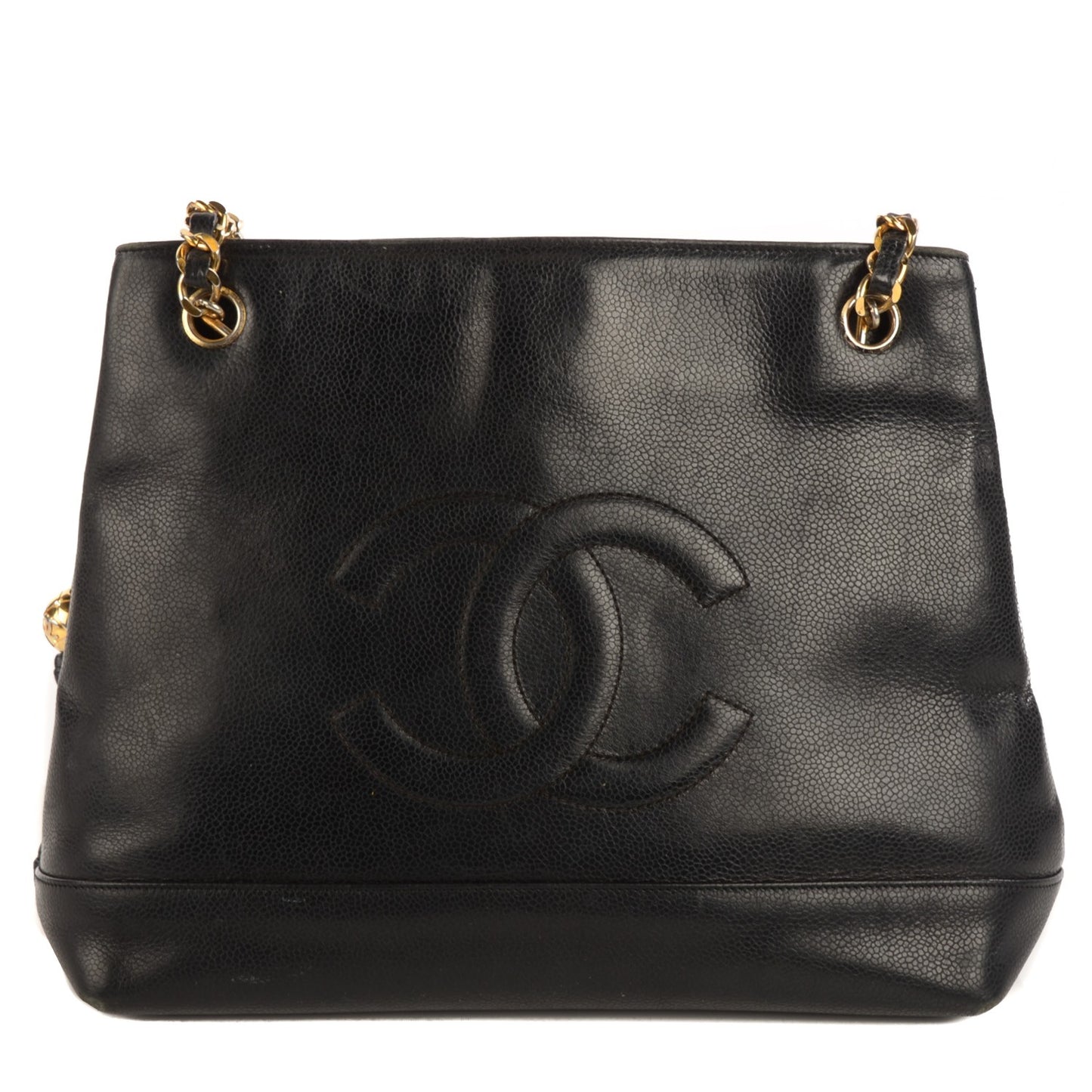 Caviar CC Shoulder Bag Black