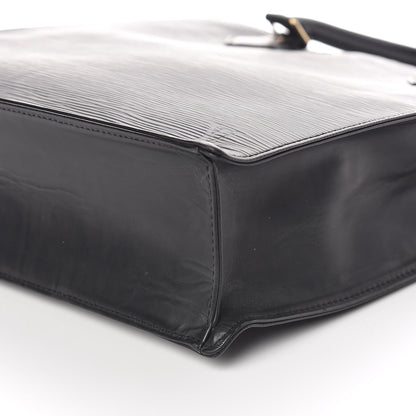 Louis Vuitton Epi Sac Plat PM Black 9 of 10