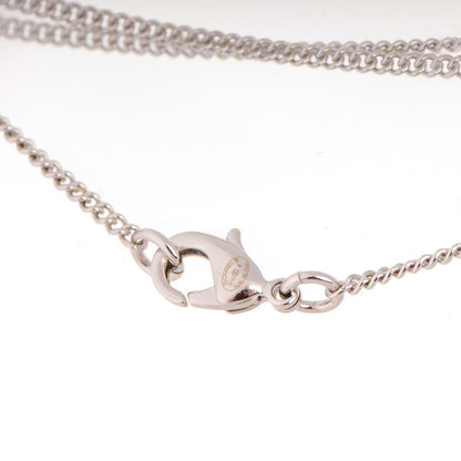 Chanel Crystal Emoji Choupette Cat Pendant Necklace Silver 4 of 4