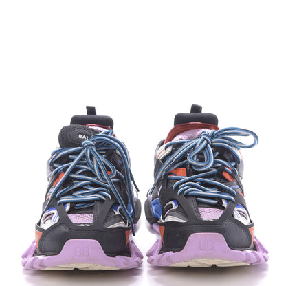 Balenciaga Mesh Fabric Womens Track Sneakers 37 Black Orange Pink 2 of 9