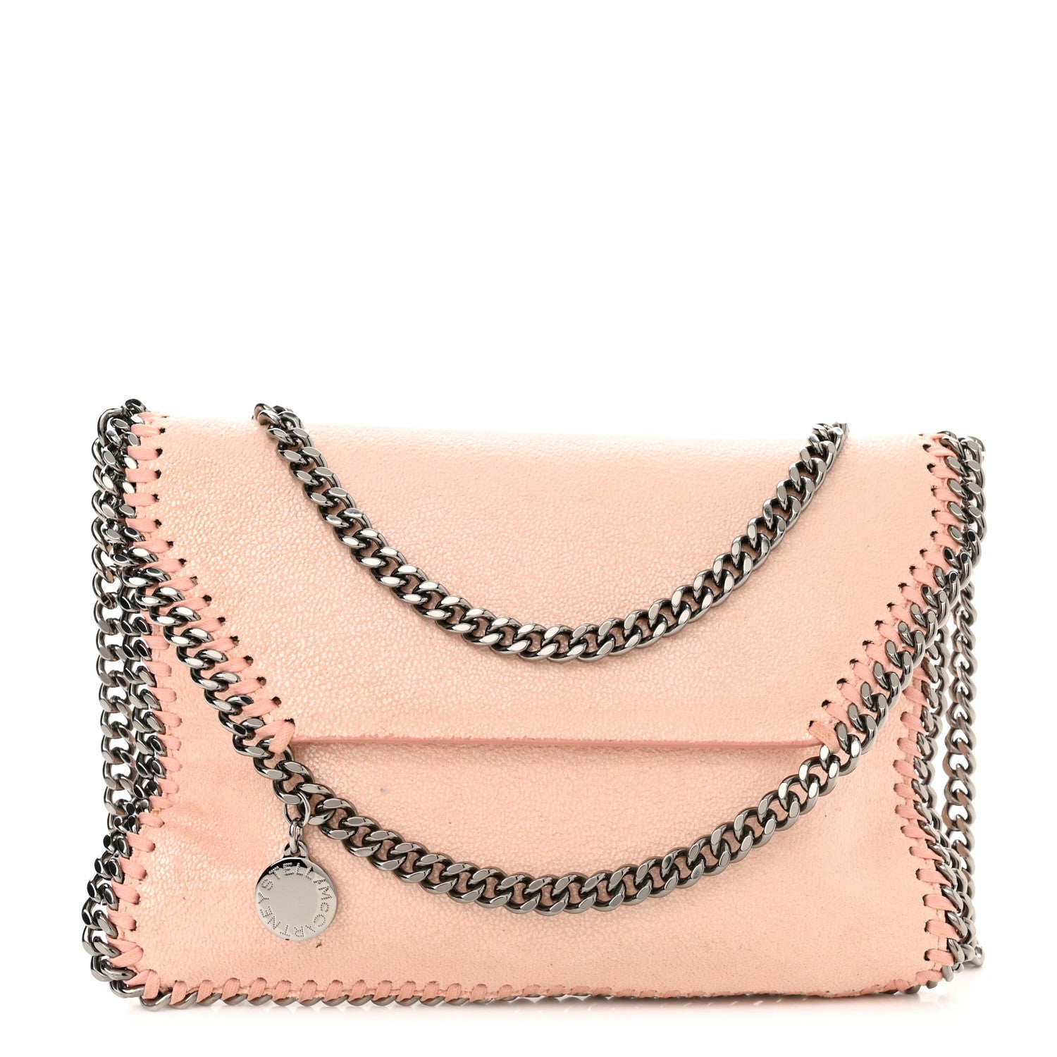 Stella McCartney Shaggy Deer Mini Falabella Crossbody Bag Powder 1 of 12