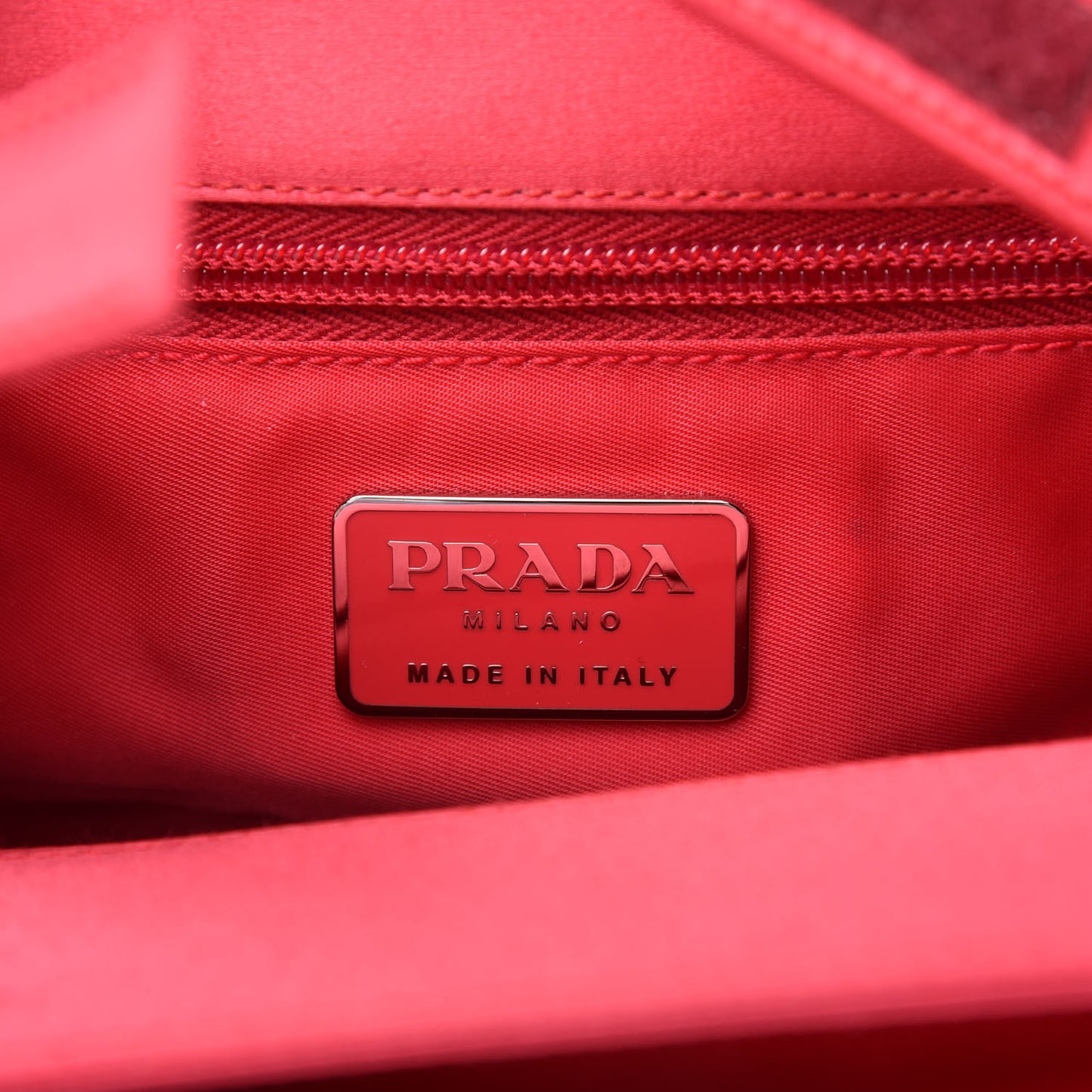 Raso Plexiglass Shoulder Bag Vermiglio