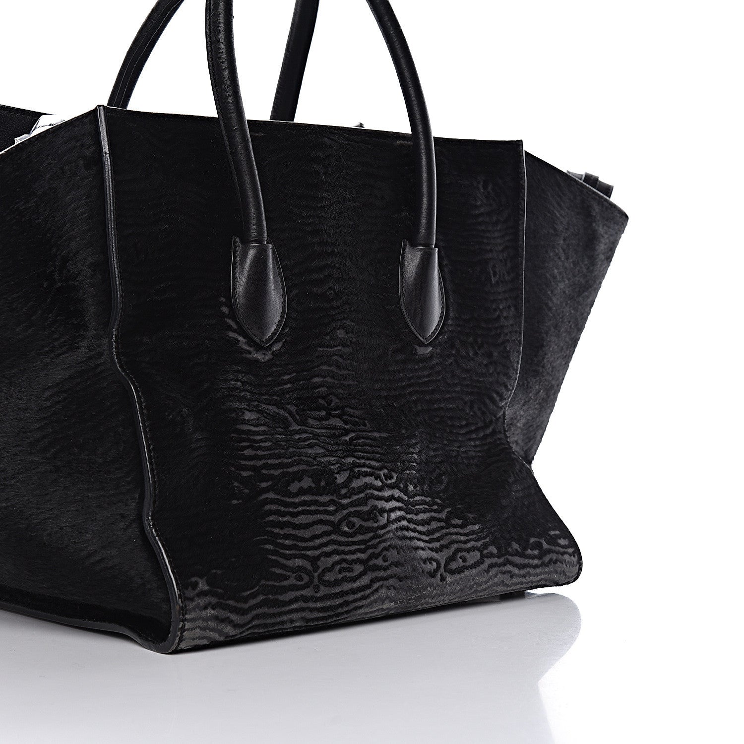 Celine Astrakhan Pony Hair Medium Phantom Luggage Black 15 of 23