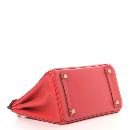 Hermes Swift Birkin 25 Rouge De Coeur 4 of 11