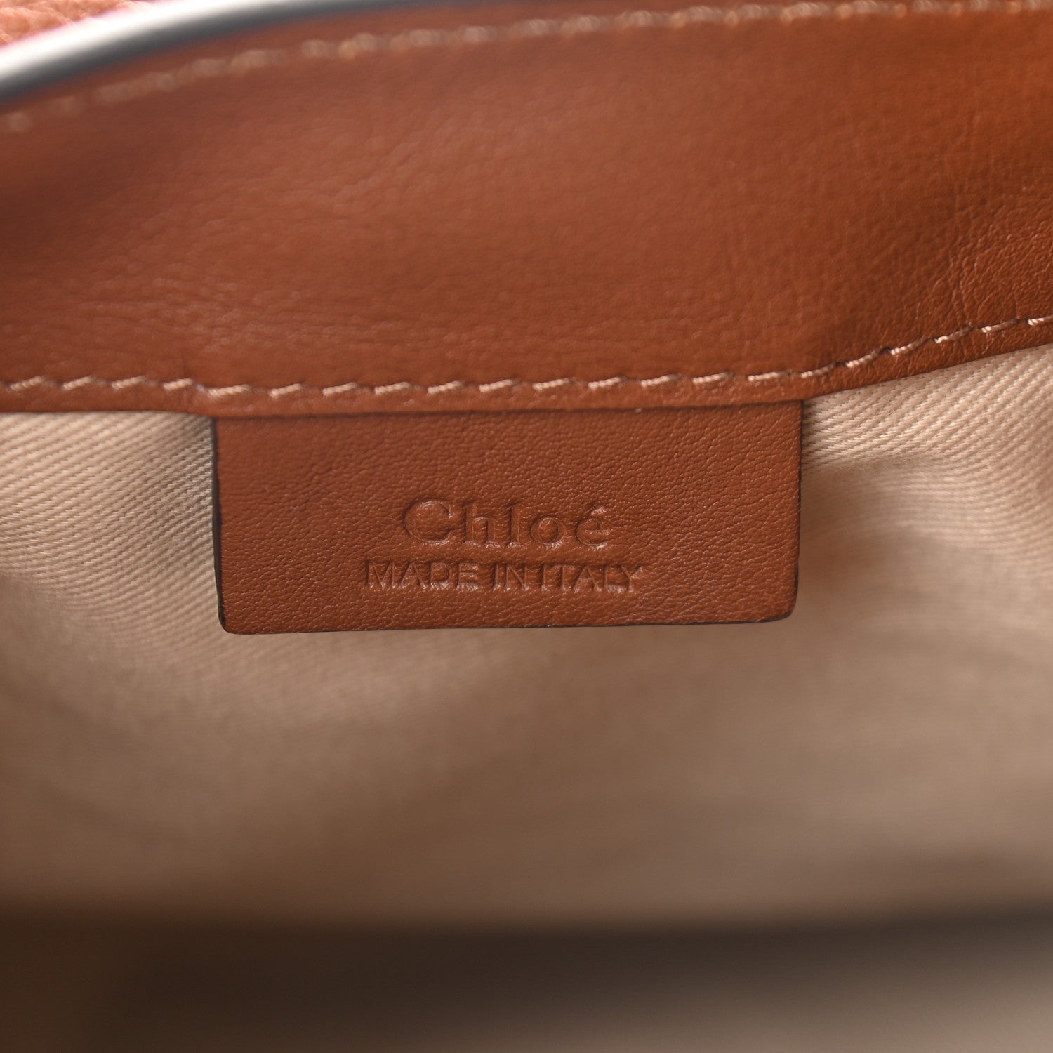 Chloe Suede Calfskin Mini Faye Backpack Tan 6 of 9