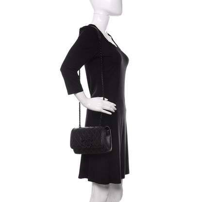 Chanel Lambskin Quilted Small CC Filigree Flap Black 2 of 11