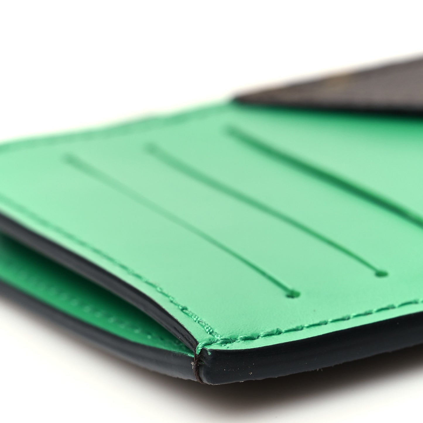 Monogram Taiga Coin Card Holder Green