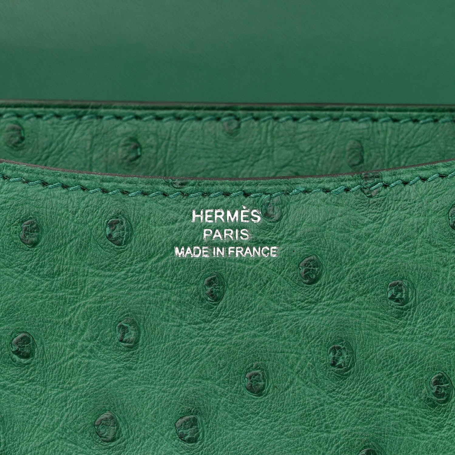 Hermes Ostrich Constance 18 Vert Vertigo 9 of 12