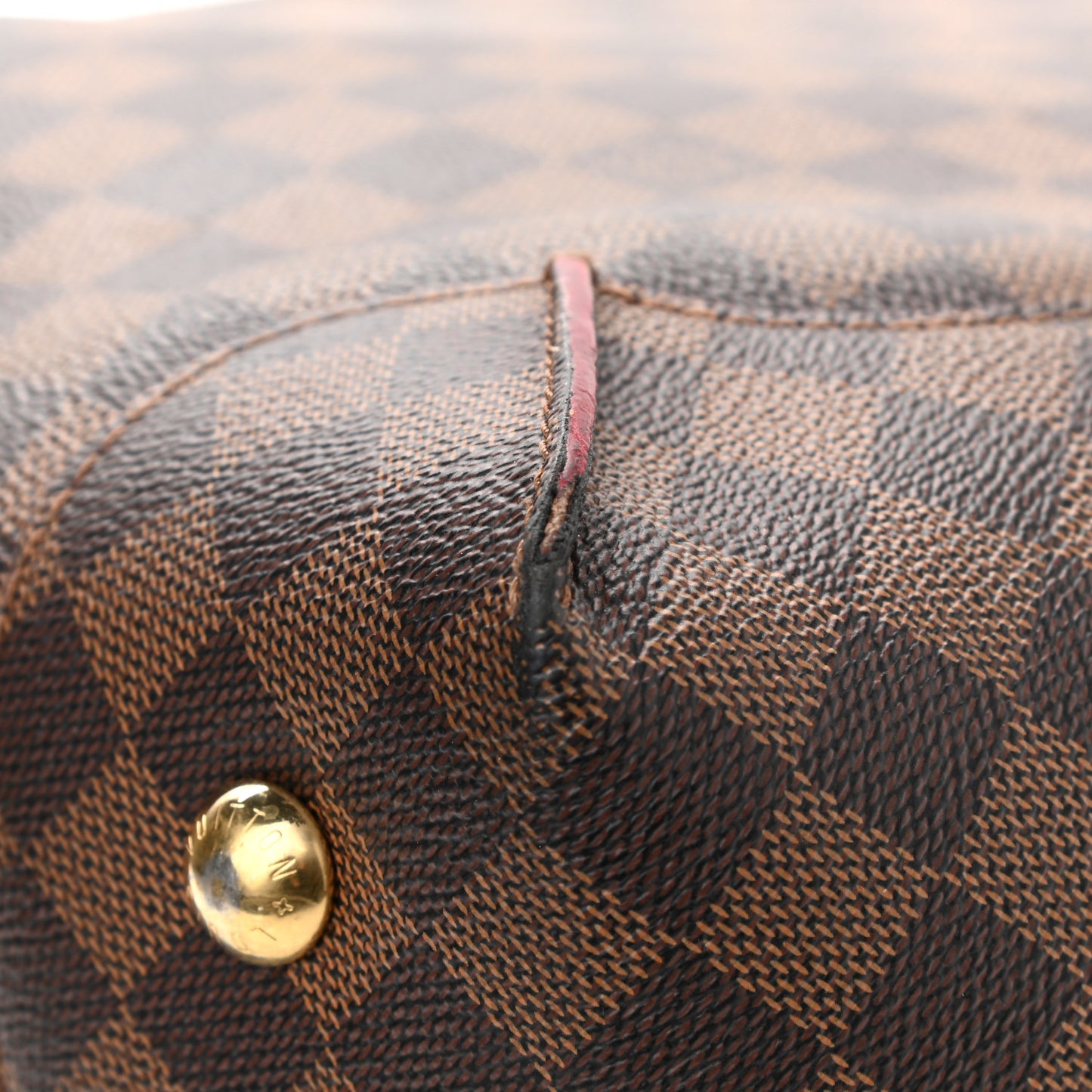 Damier Ebene Caissa Hobo Cherry