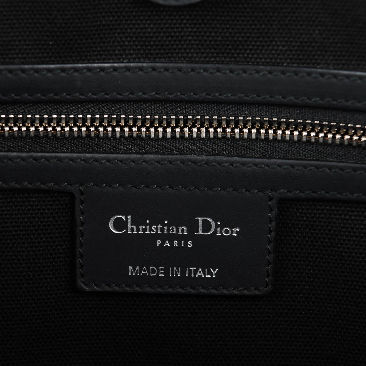 Christian Dior Coated Canvas Cannage Large Panarea Shopping Tote Black 6 of 7
