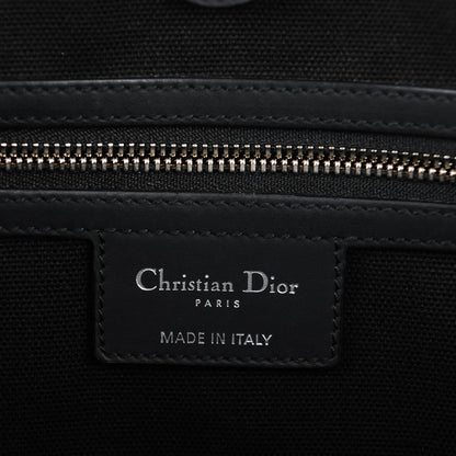 Christian Dior Coated Canvas Cannage Large Panarea Shopping Tote Black 6 of 7