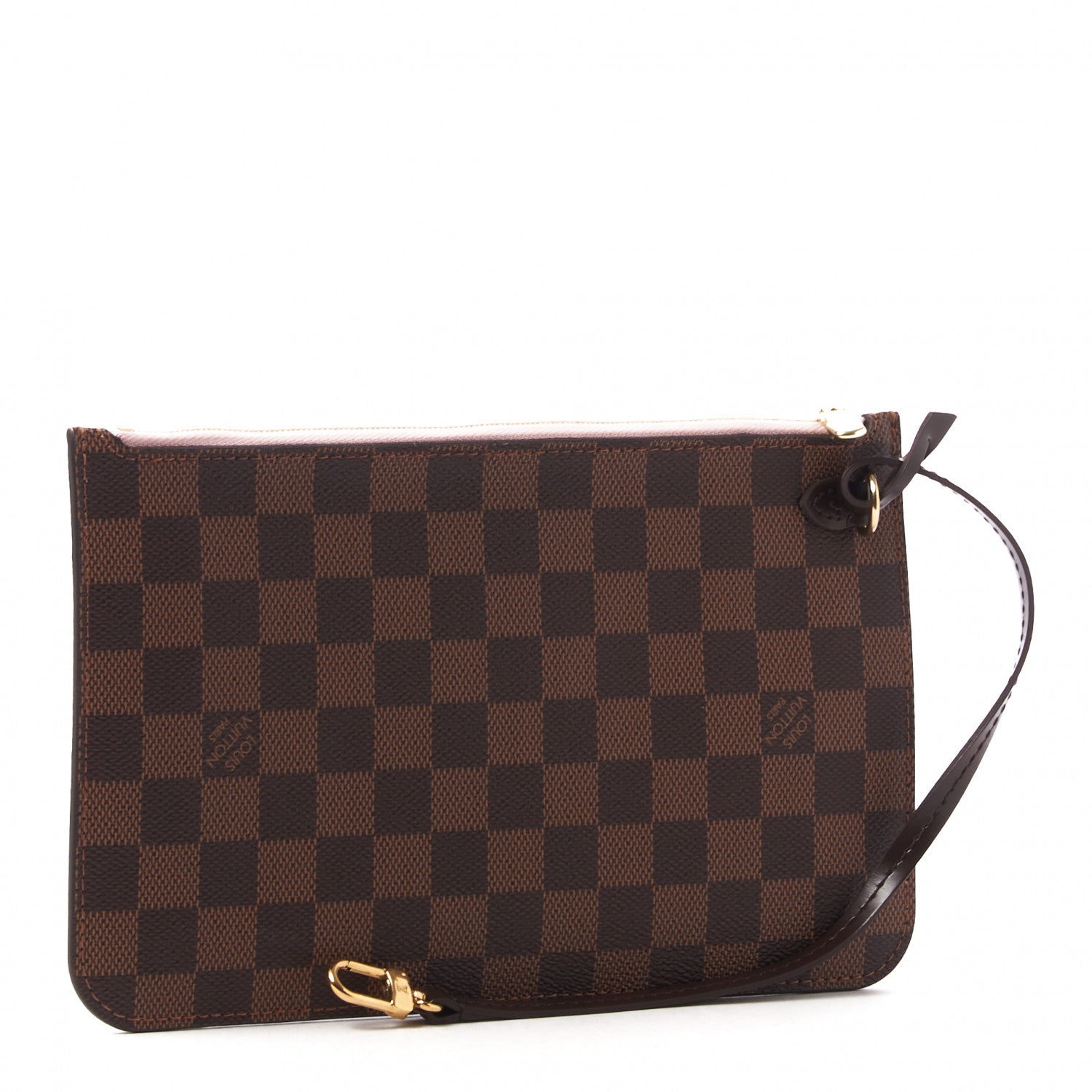 Louis Vuitton Damier Ebene Neverfull MM GM Pochette Rose Ballerine 3 of 8