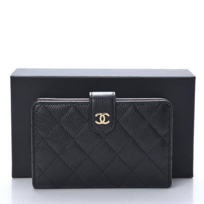 Chanel Caviar Quilted CC French Wallet Black 9 of 9