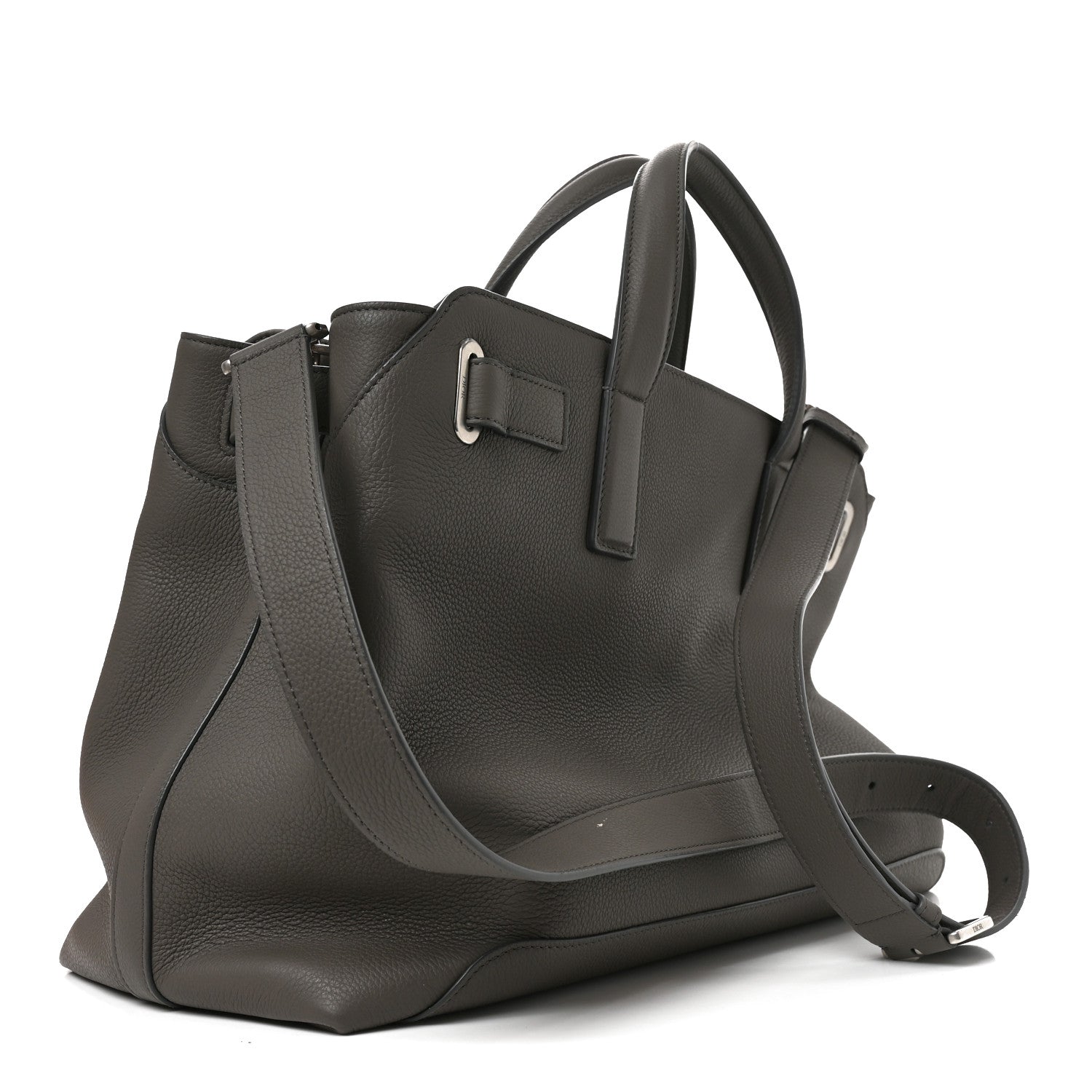 Christian Dior Icons Calfskin Medium Normandie Tote Grey 3 of 11