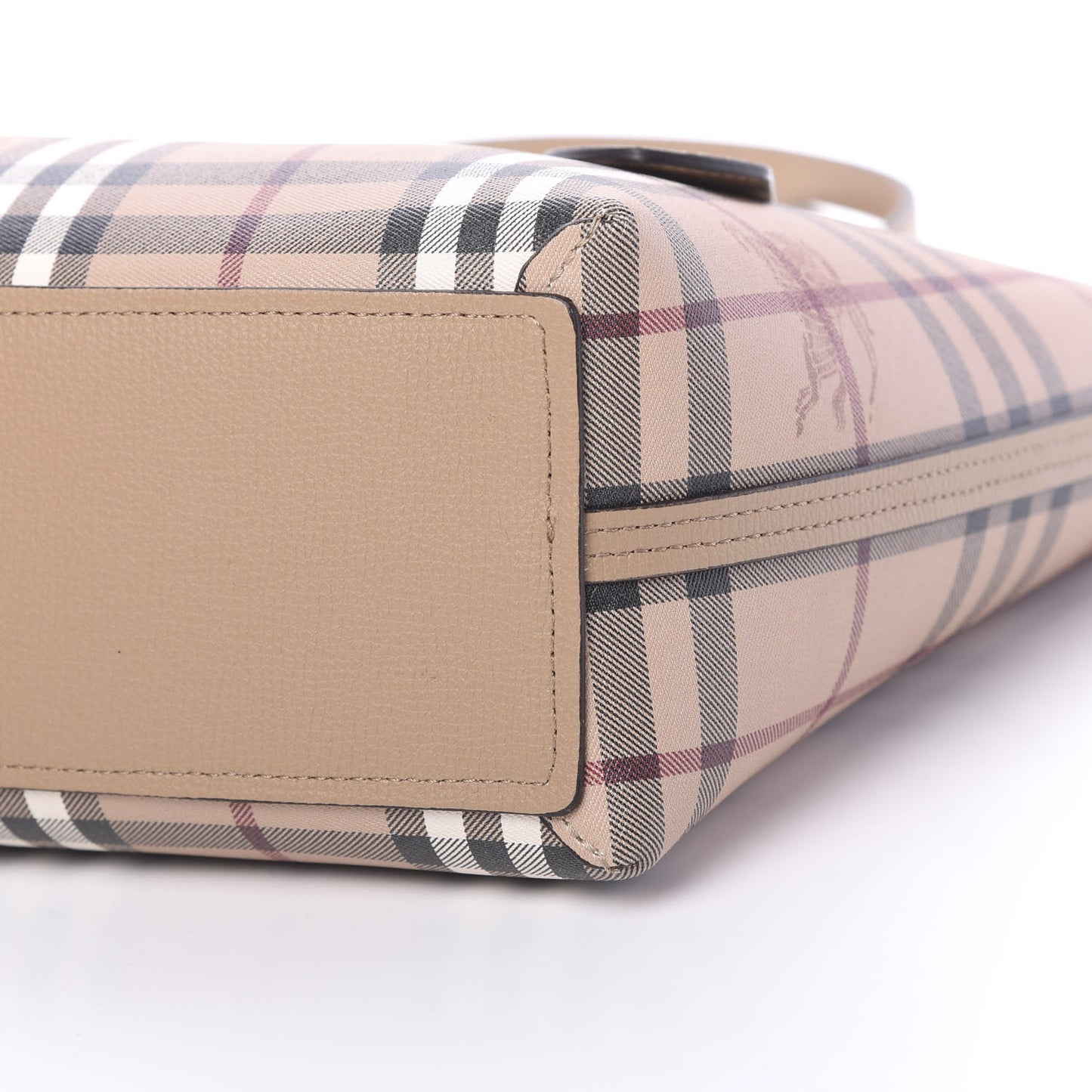 Haymarket Check Small Reversible Tote Mid Camel
