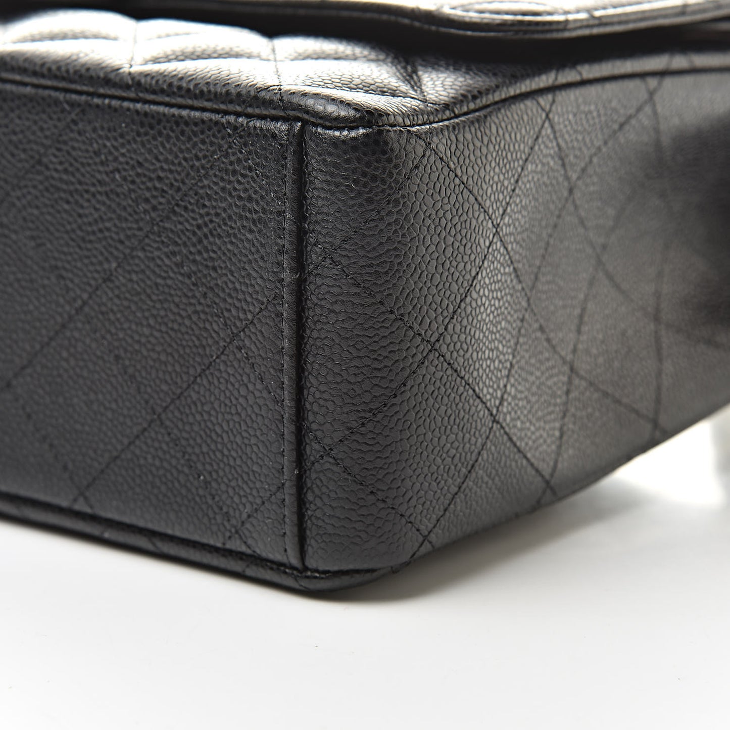 Caviar Quilted Maxi Double Flap Black