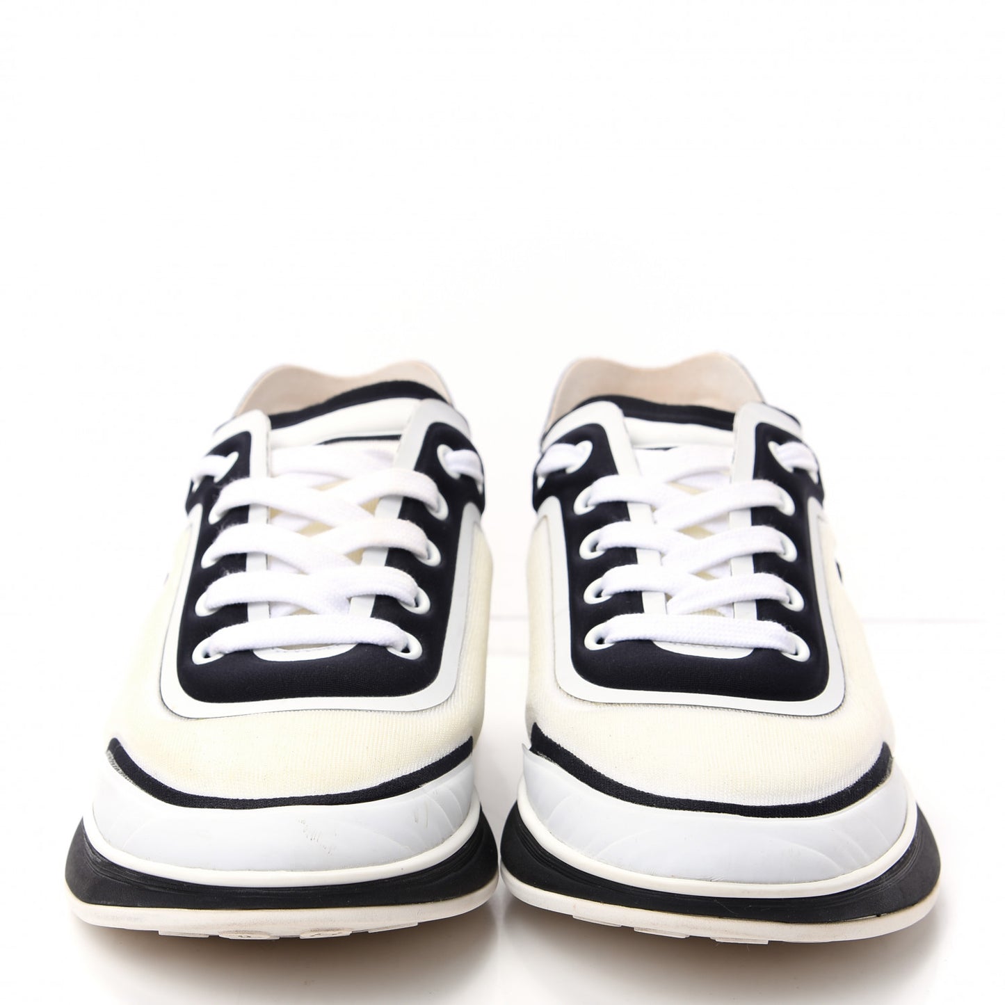 Lycra Womens CC Sneakers 37.5 White Black