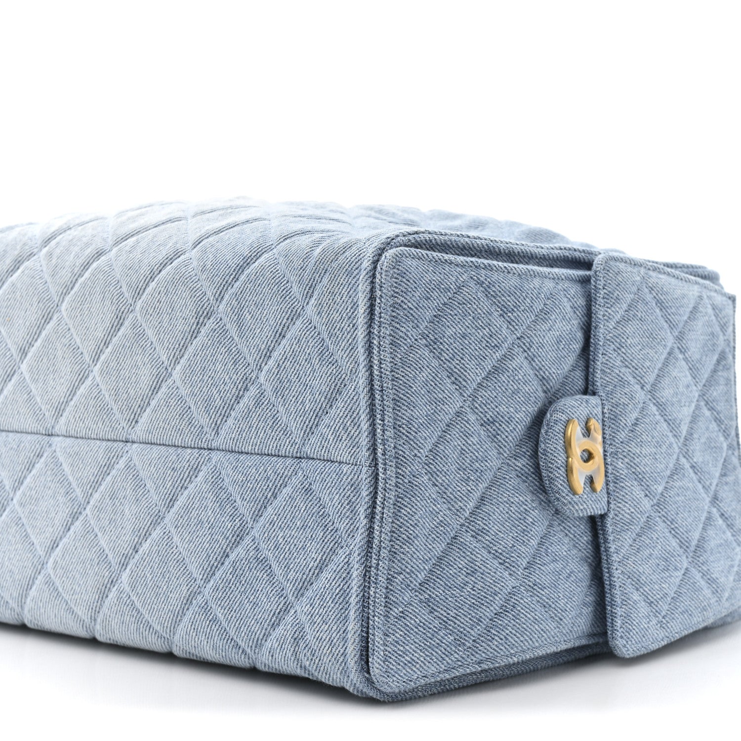 Chanel Washed Denim Quilted Medium Chanel 25 Handbag Blue 18 of 21