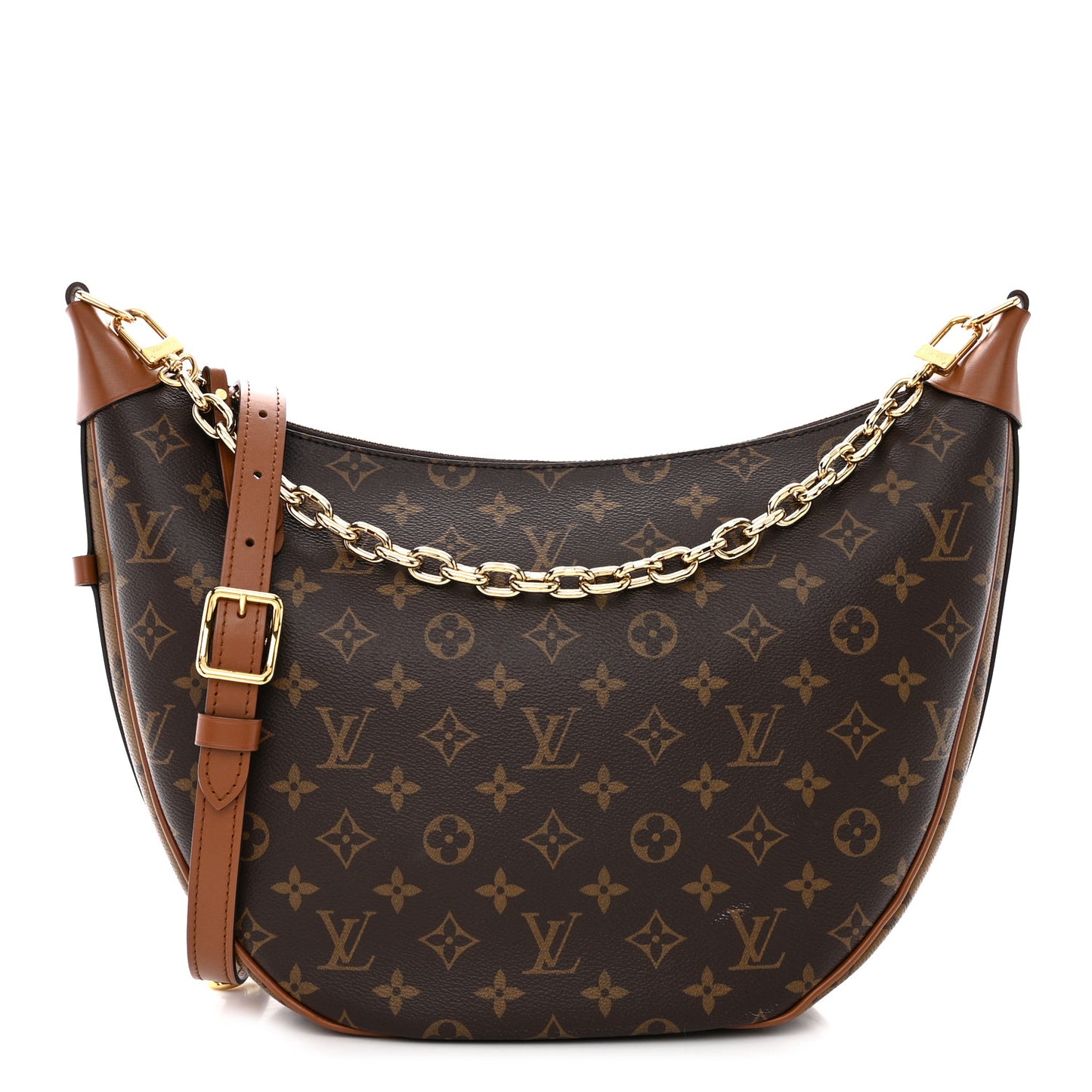 Reverse Monogram Loop Hobo
