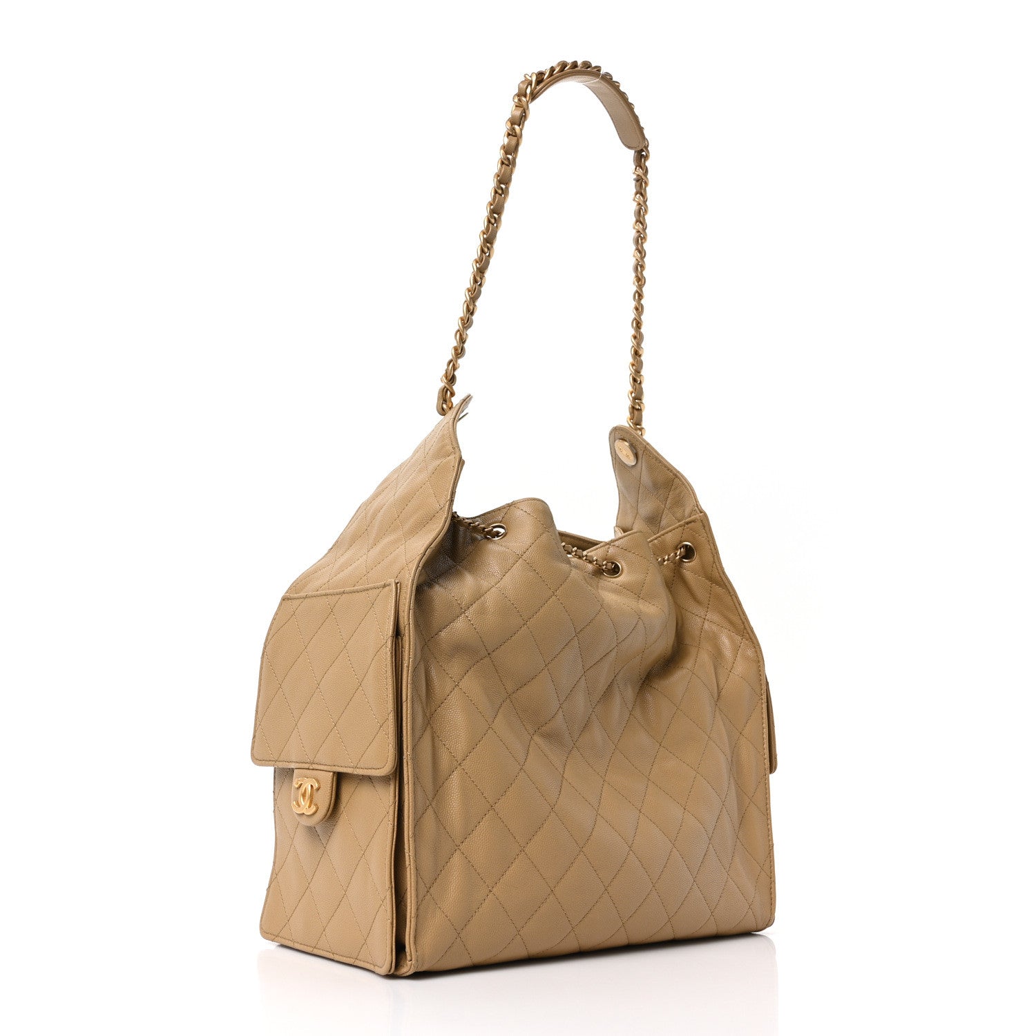 Chanel Caviar Quilted Medium Chanel 25 Handbag Dark Beige 4 of 11