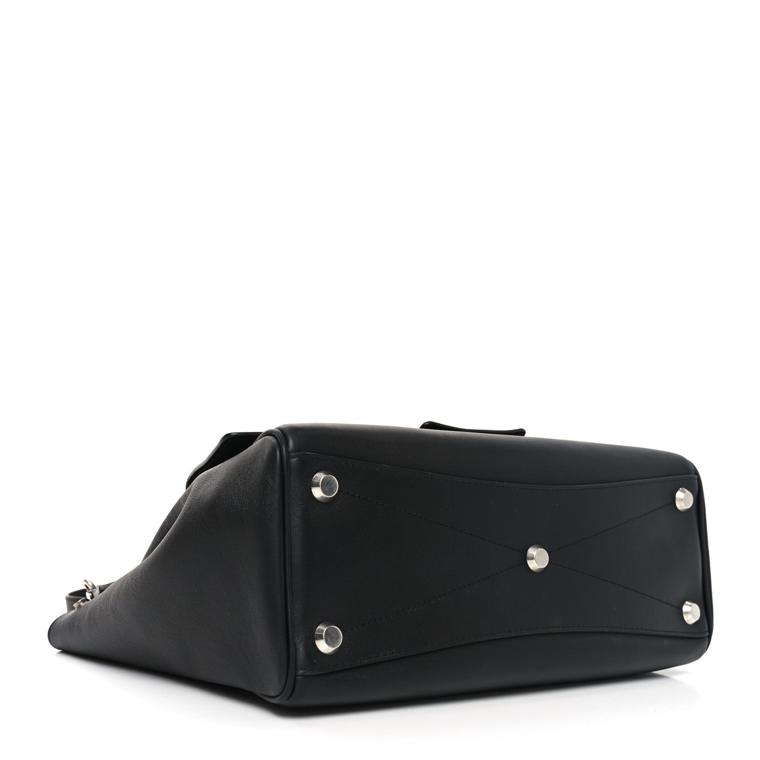 Balenciaga Smooth Calfskin Small Bel Air Carry All Bag Black 4 of 9