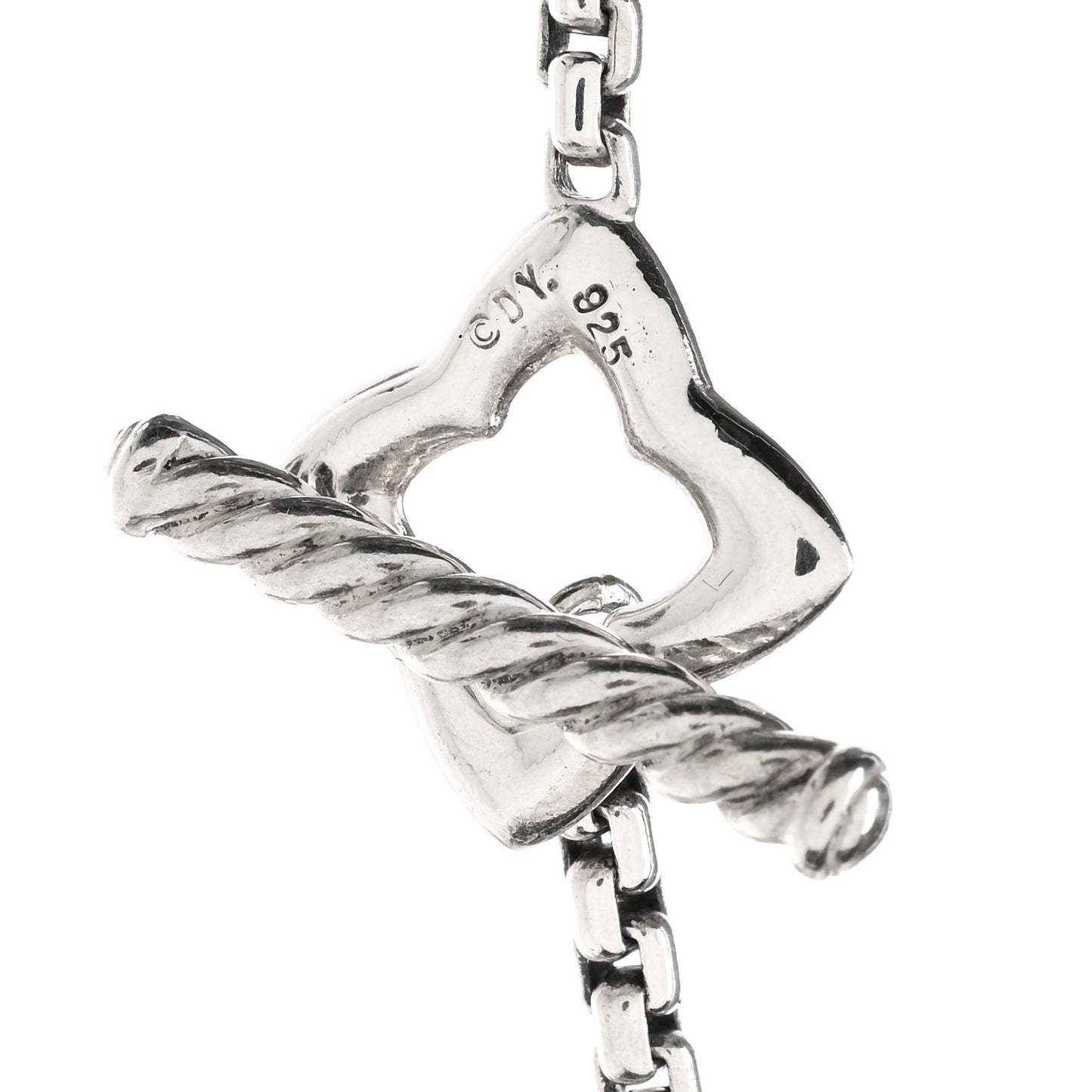 Sterling Silver 25mm Quatrefoil Chain Necklace