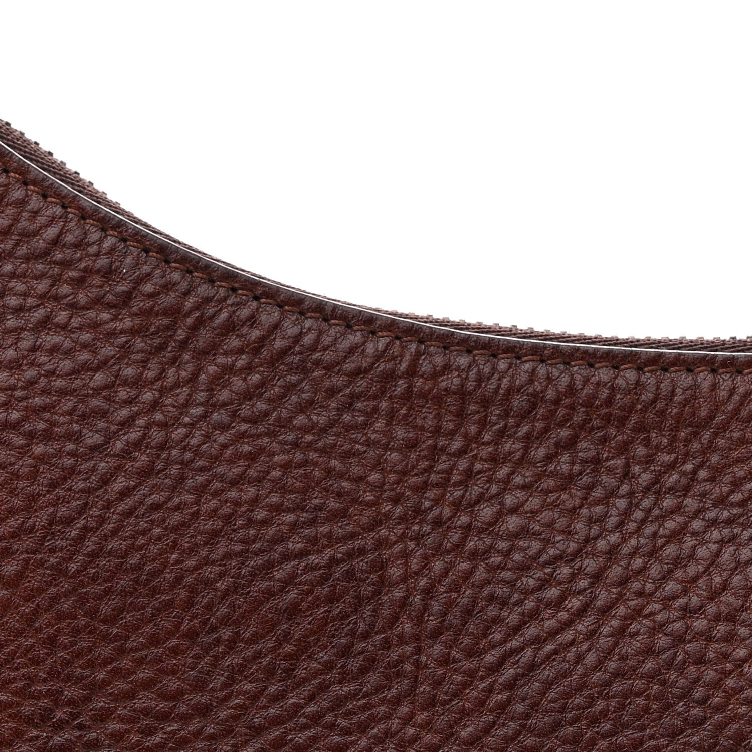 The Row Grained Calfskin Half Moon Shoulder Bag Burnt Wood 7 of 10
