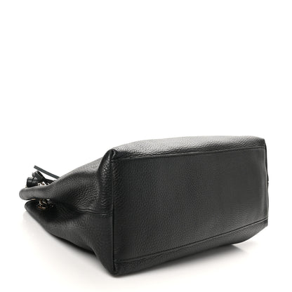 Gucci Pebbled Calfskin Medium Soho Chain Shoulder Bag Black 4 of 10