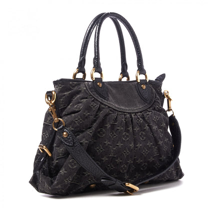 Louis Vuitton Denim Neo Cabby MM Black 2 of 9