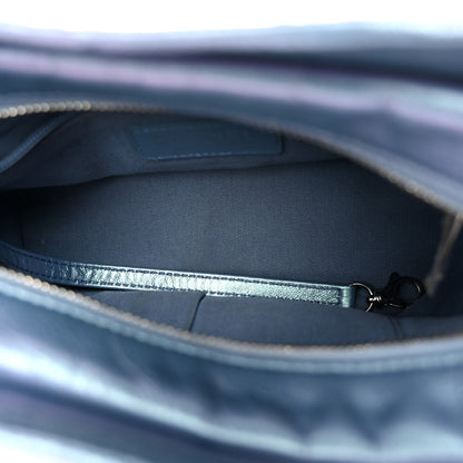 Chanel Iridescent Aged Calfskin Quilted Small Gabrielle Hobo Blue 5 of 11